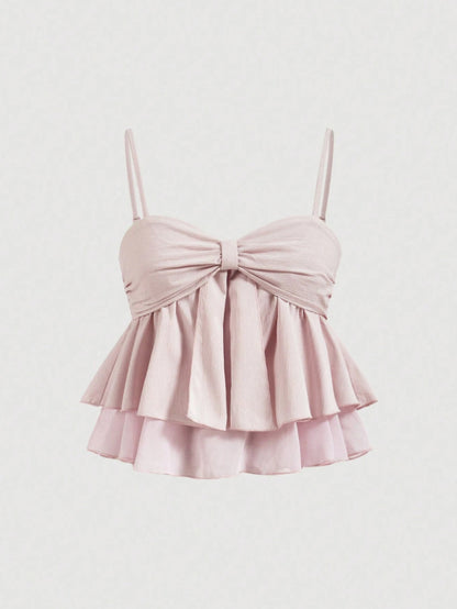 Sweet Coquette Ruffle Babydoll Camisole