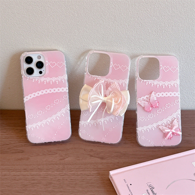 Coquette Sweetheart of Pink Lace Phone Case