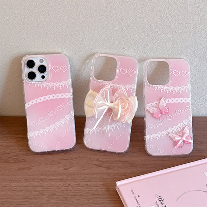 Coquette Sweetheart of Pink Lace Phone Case
