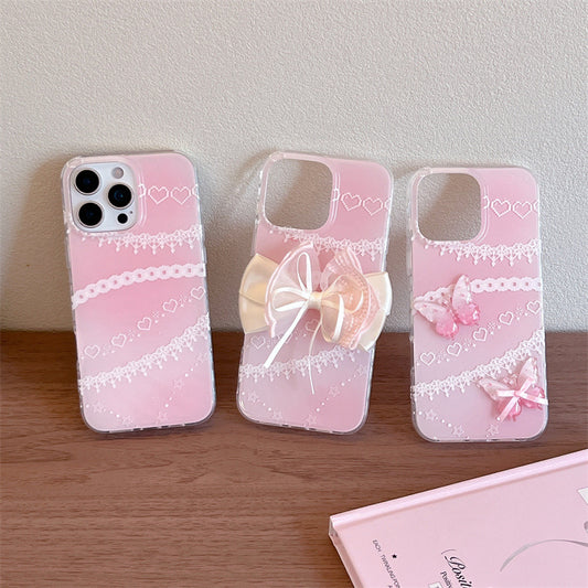 Coquette Sweetheart of Pink Lace Phone Case