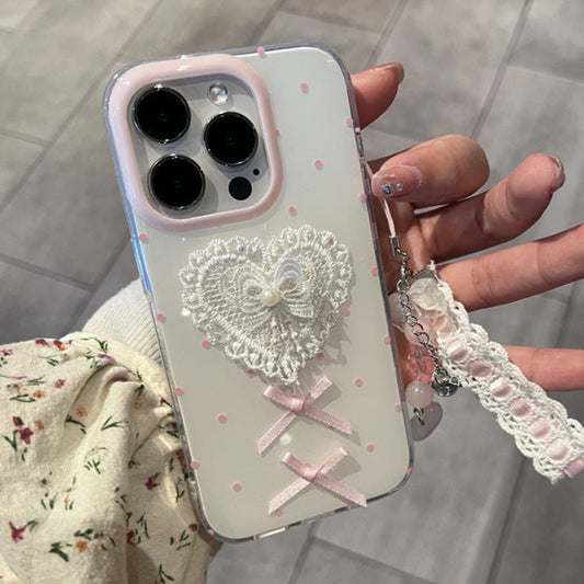 Coquette Heartfelt Lace Elegance Phone Case