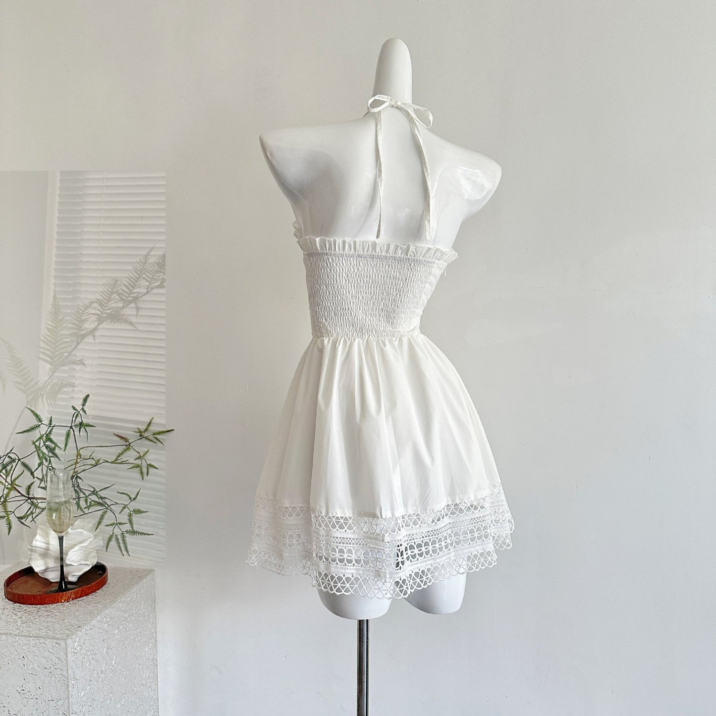 Coquette Silent Poetry in Ivory Haze Dress