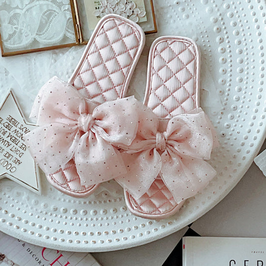 Coquette Where Every Step Twinkles Slippers