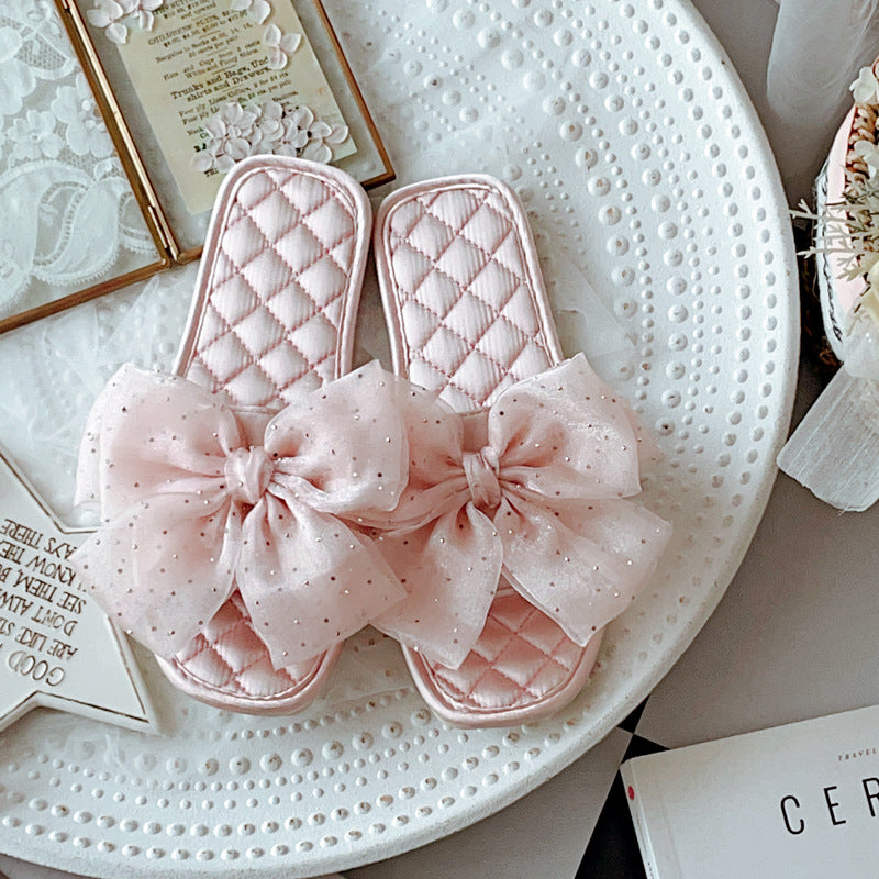 Coquette Where Every Step Twinkles Slippers