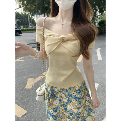 Coquette Soft Petals Off-Shoulder Blouse