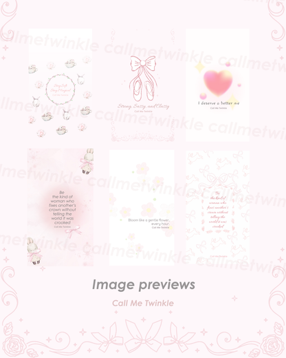 Healing Wallpaper Pack – 50+ Soft & Girly Calm Designs
