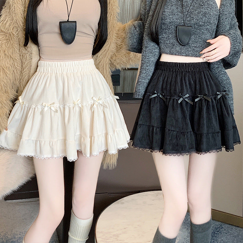 Summer Whimsy Cake Lace Puffy Mini Skirt