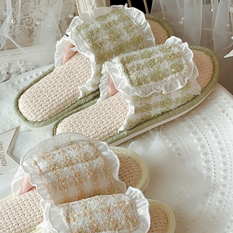 Coquette Sunbeam Wrapped Morning Slippers