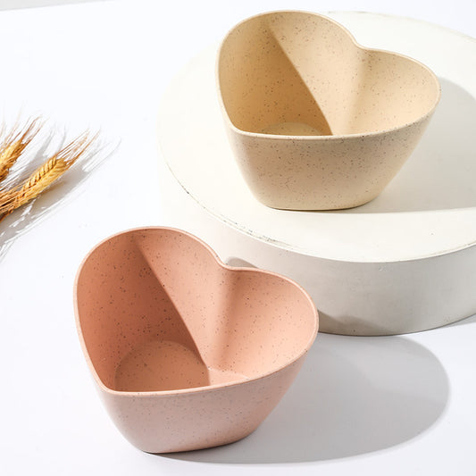 Gentle Wishes in a Heart Shell Fruit Bowl