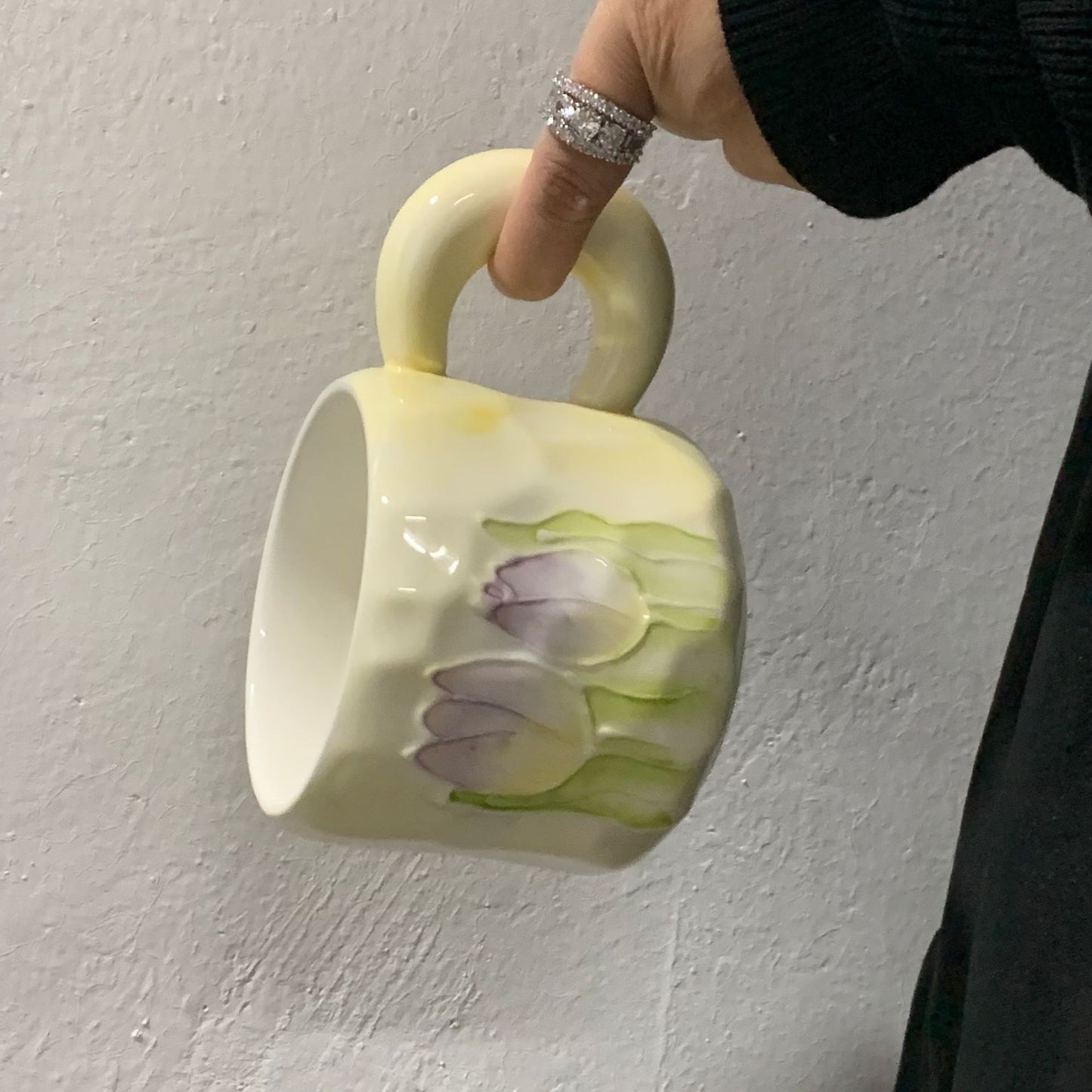 Coquette Enchanted Garden Tulip Mug & Petal Spoon Set