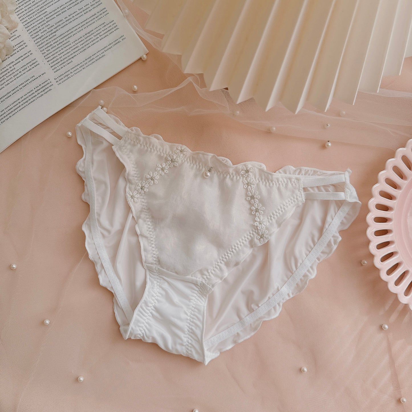 Coquette Soft Whispers and Bunny Kisses Panties Set