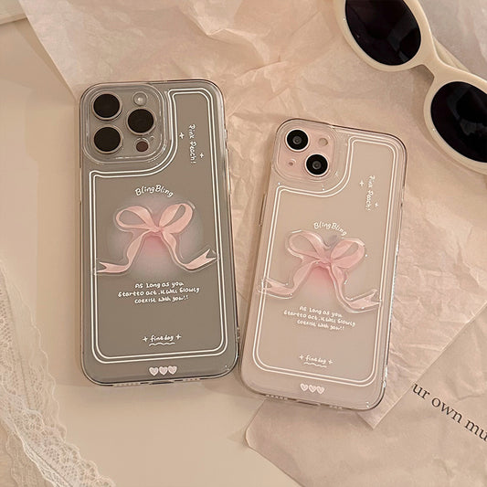 Coquette Bling Pink Bow Phone Case