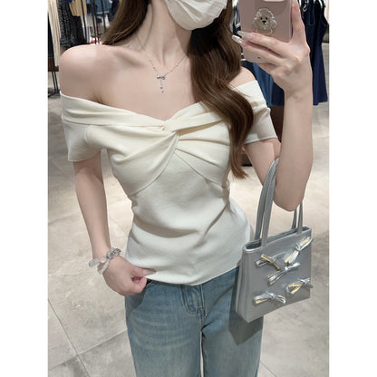 Coquette Soft Petals Off-Shoulder Blouse