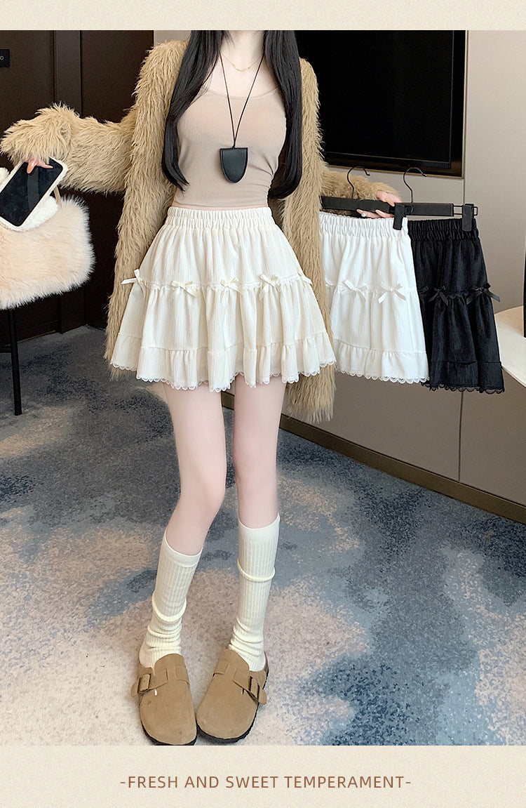Summer Whimsy Cake Lace Puffy Mini Skirt