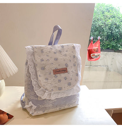 Coquette Lace Petal Daydream Whisper Backpack