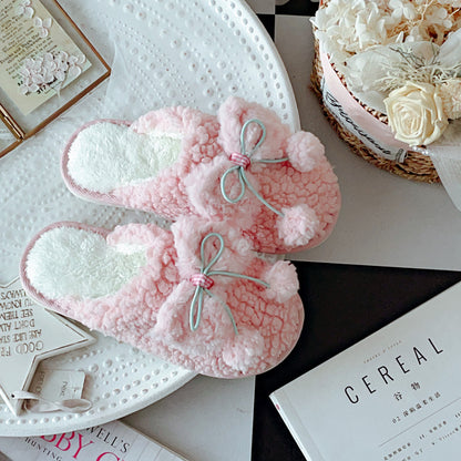 Coquette Where Every Step Feels Like Candy Floss Cotton Slippers