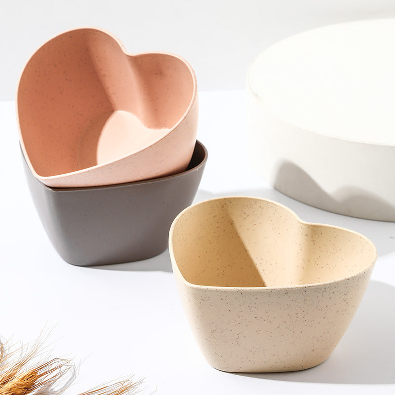 Gentle Wishes in a Heart Shell Fruit Bowl