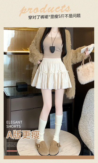 Summer Whimsy Cake Lace Puffy Mini Skirt