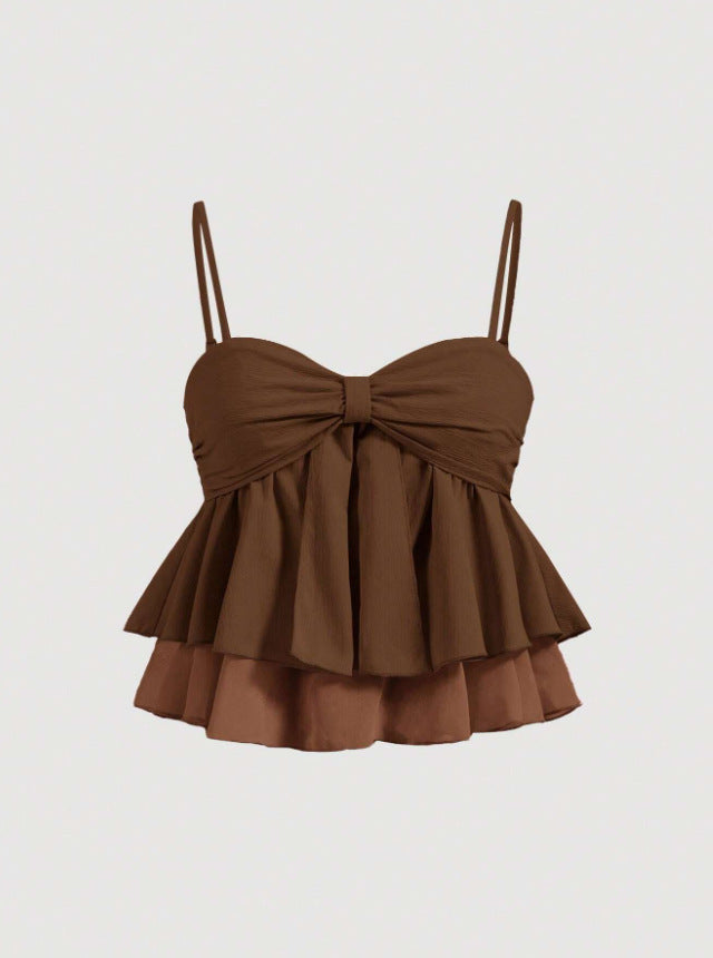 Sweet Coquette Ruffle Babydoll Camisole