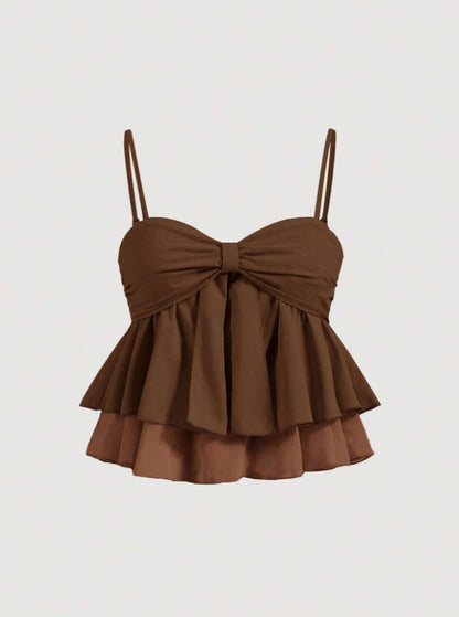Sweet Coquette Ruffle Babydoll Camisole