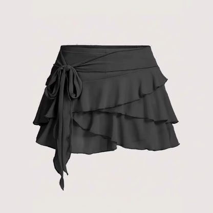 Coquette Ruffle Charm Mini Skirt