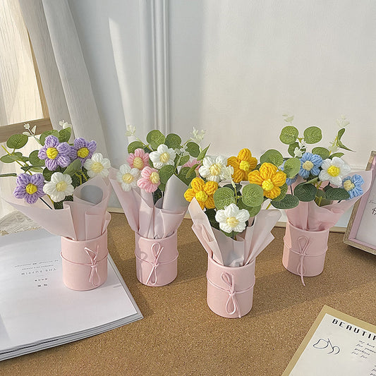 Petals practice a whisper — Yarn Bouquet