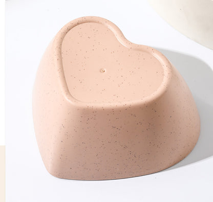 Gentle Wishes in a Heart Shell Fruit Bowl