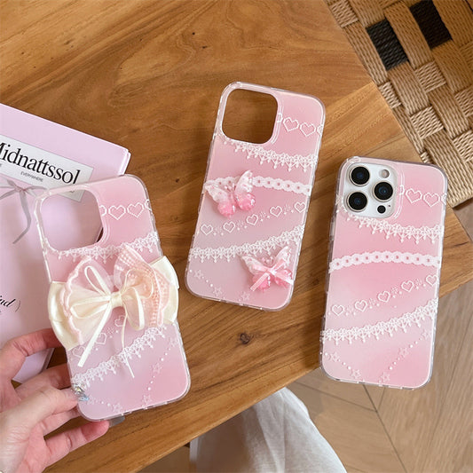Coquette Sweetheart of Pink Lace Phone Case