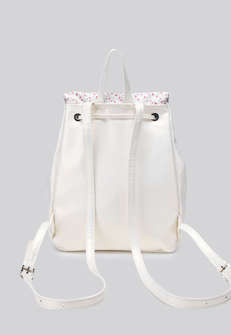 Coquette Elegance with Floral Lace and Ribbons Backpack