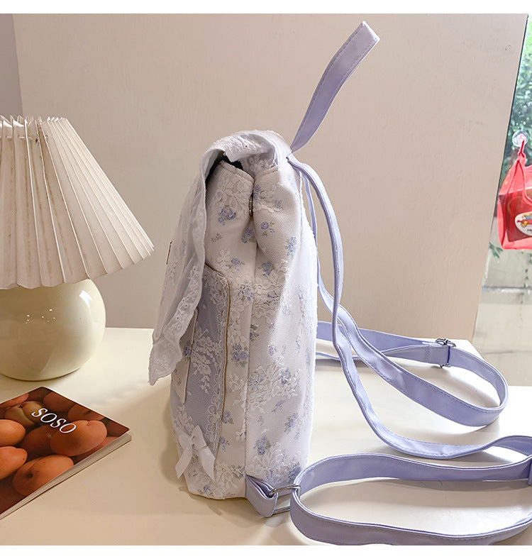 Coquette Lace Petal Daydream Whisper Backpack