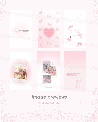 Healing Wallpaper Pack – 50+ Soft & Girly Calm Designs