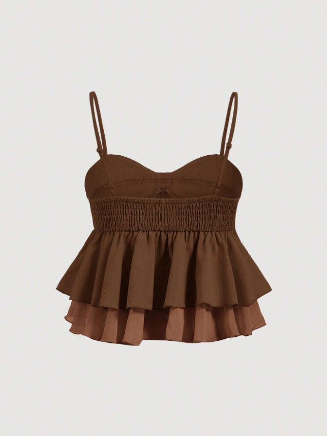 Sweet Coquette Ruffle Babydoll Camisole