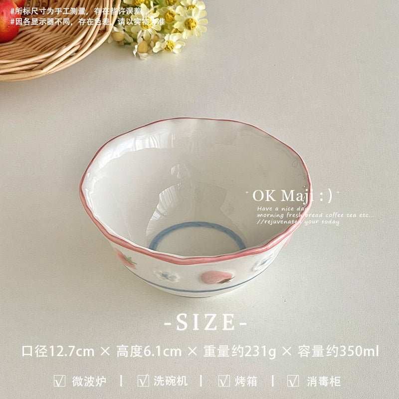 Coquette Strawberry Meadow Plate