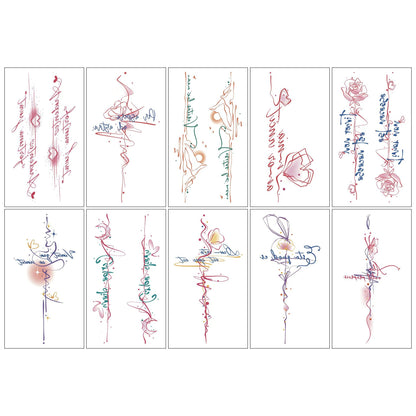 Coquette Sparkle Vibes Tattoo Sheet Set