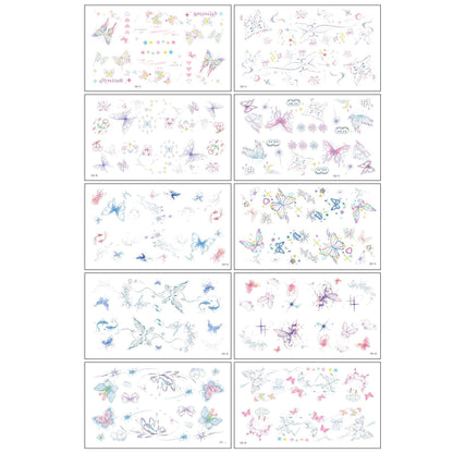 Coquette Sparkle Vibes Tattoo Sheet Set