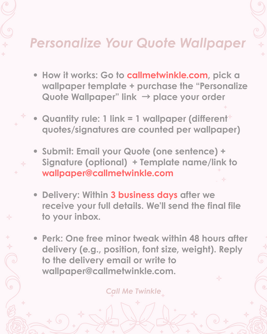 Personalize Quote Wallpaper