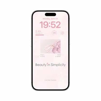 Coquette A Soft Whisper of Grace Wallpaper mock-up