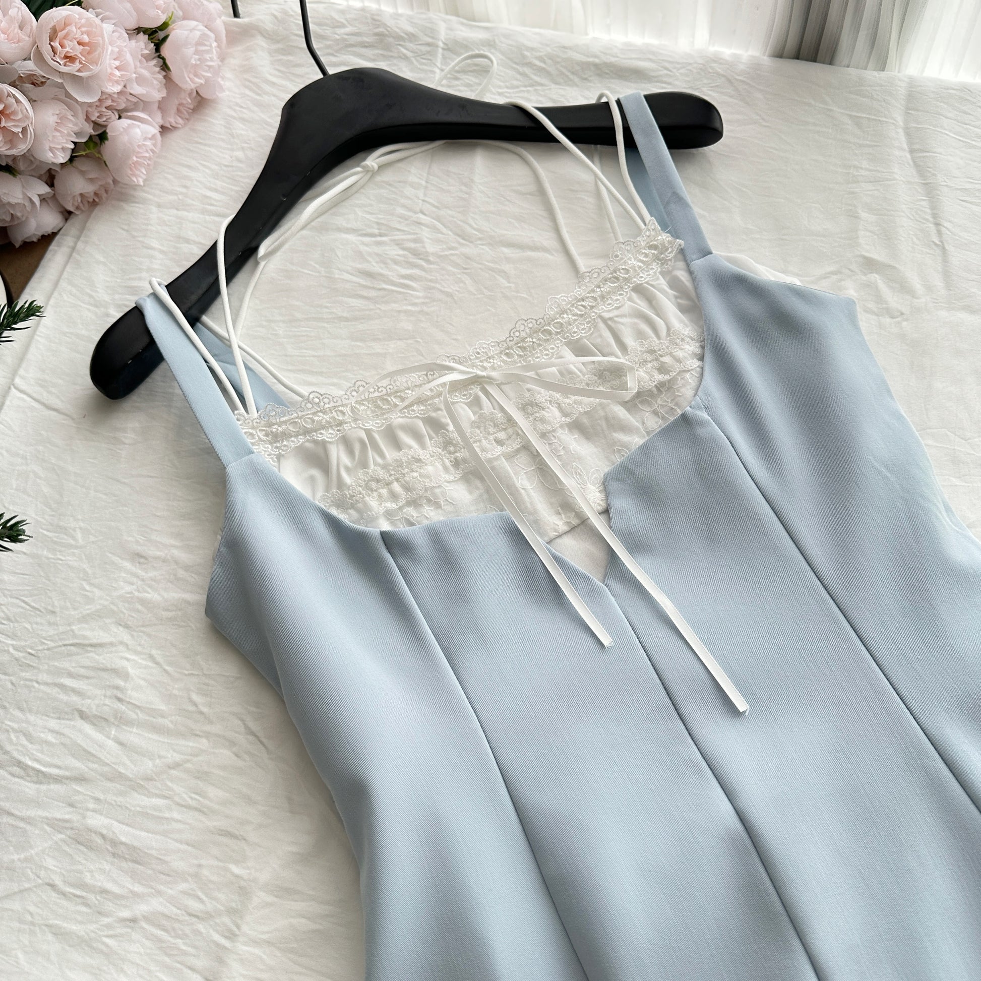 Coquette Azure Dreams in Lace Dress 5