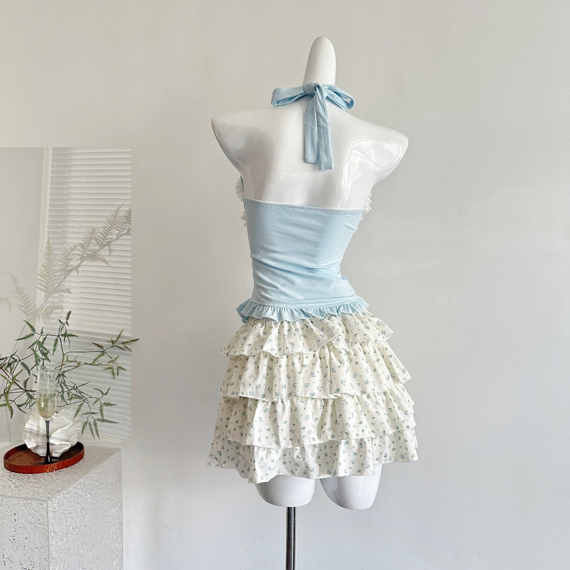 Coquette Azure Wishes on a Meadow Breeze Top and Skirt 2