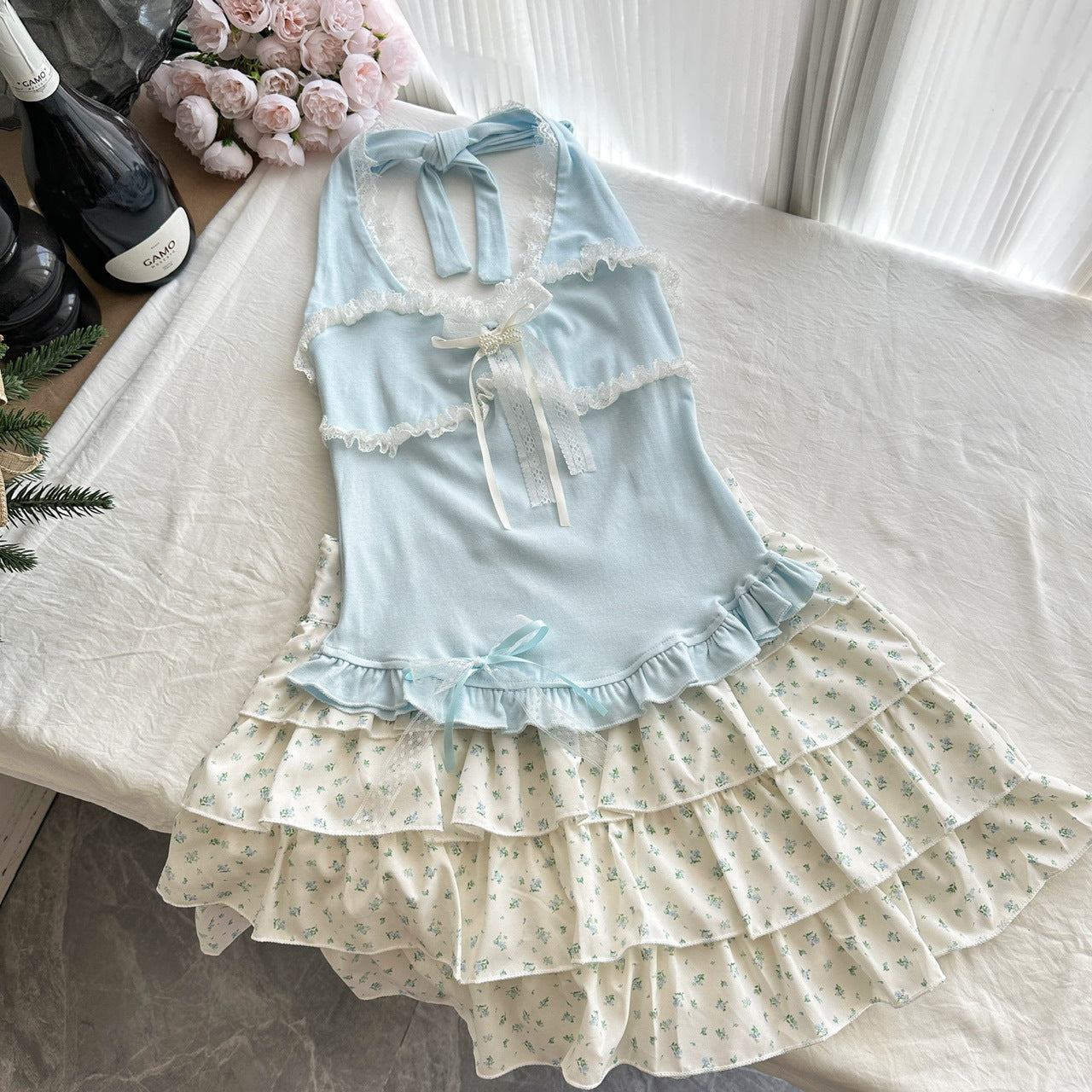 Coquette Azure Wishes on a Meadow Breeze Top and Skirt 5