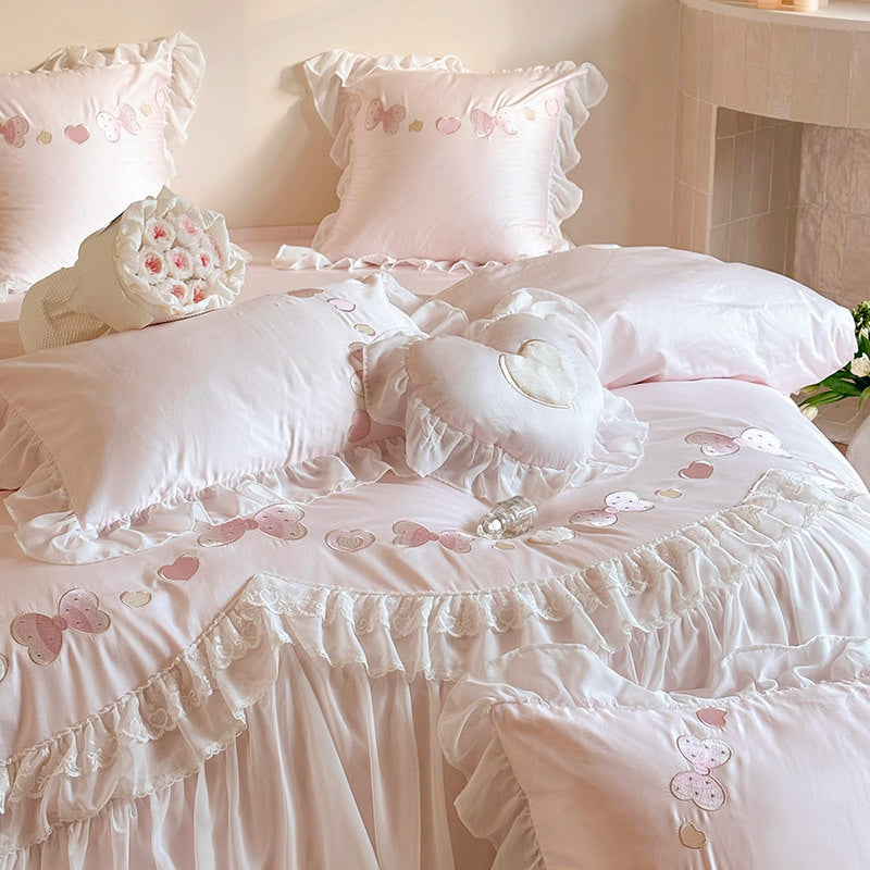Coquette Blushing Clouds and Petal Dreams Bedding 1