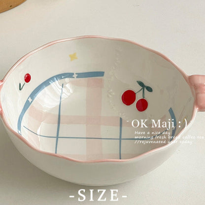 Coquette Bows And Cherries Delight Plate