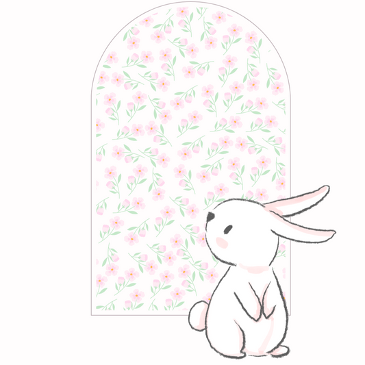 Coquette Bunny’s Hopeful Bloom Wallpaper