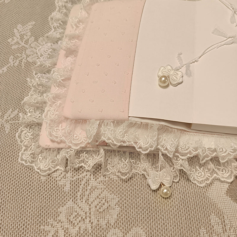 Coquette Cherry Blossom Pink Bow Handmade Journal5