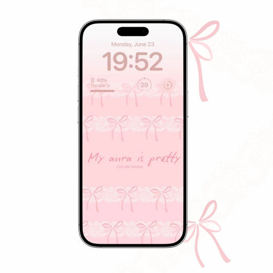 Coquette Delicate Bow Bliss Wallpaper preview