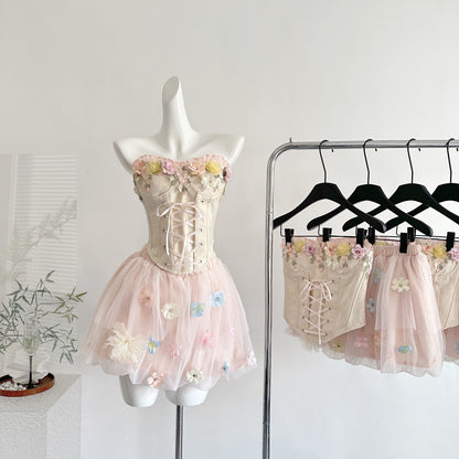 Coquette Delicate Petals and Lace Dress 1