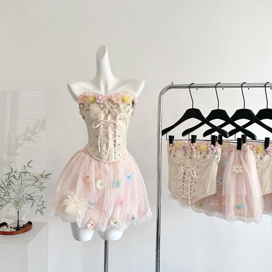 Coquette Delicate Petals and Lace Dress 1