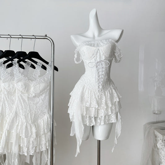 Coquette Ethereal Whispers of White Dress1 