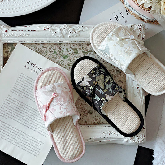 Coquette Fluttering Whisper in a Secret Garden Slippers