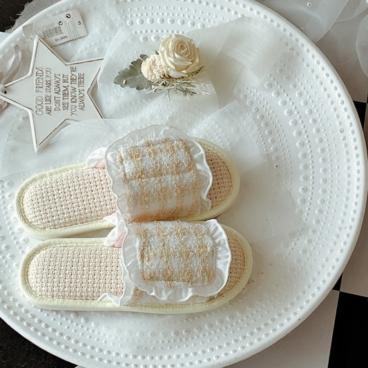 Coquette Sunbeam Wrapped Morning Slippers